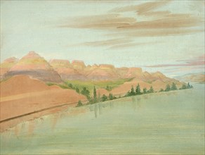 Beautiful Clay Bluffs, 1900 Miles above St. Louis, 1832.