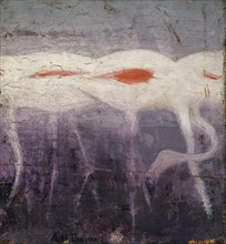 White Flamingoes, study for book Concealing Coloration in the Animal Kingdom, ca. 1905-1909.