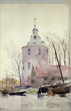 Tower at Enkhuisen, Holland, 1897.