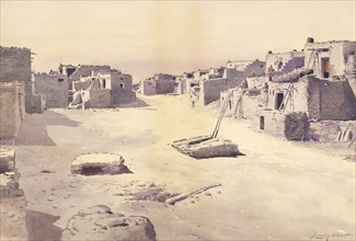 Street in the Pueblo of Oraibi, Tusayan, Arizona, 1888.