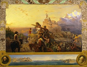 Westward the Course of Empire Takes Its Way (mural study, U.S. Capitol), 1861.