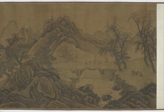 Landscape with travelers, 17th century. Formerly attributed to Guo Xi.