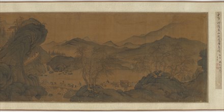Trestle Roads in the Mountains of Shu, 17th-18th century. Formerly attributed to Guo Xi.
