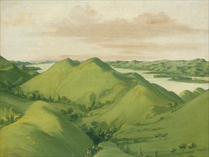 Beautiful Grassy Bluffs, 110 Miles above St. Louis, 1832.