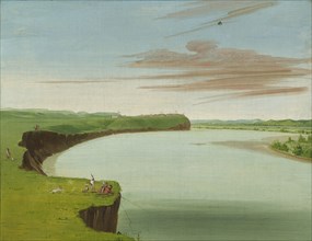 Distant View of the Mandan Village, 1832.