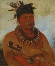 Háw-che-ke-súg-ga, He Who Kills the Osages, Chief of the Tribe, 1832.