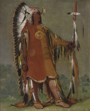 Máh-to-tóh-pa, Four Bears, Second Chief, in Full Dress, 1832.