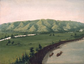 Nishnabottana Bluffs, 1070 Miles above St. Louis, 1832.