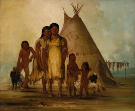 Two Comanche Girls, 1834.