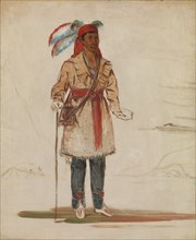 Ee-tów-o-kaum, Both Sides of the River, Chief of the Tribe, 1836.