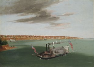 St. Louis from the River Below, 1832-1833.