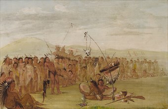Self-torture in a Sioux Religious Ceremony, 1835-1837.