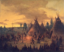 War Dance, Sioux, 1845-1848.