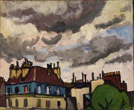 Rooftops and Clouds, Paris, 1910-1912.