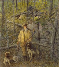 Hunter and Dogs, 1912.