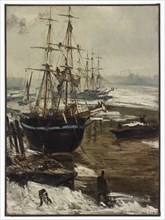 The Thames in Ice, 1860.