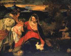 After Titian's "Madonna of the Rabbit", 1878-1882.