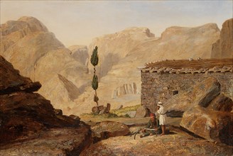 The Top of Mount Sinai with the Chapel of Elijah, after 1844.