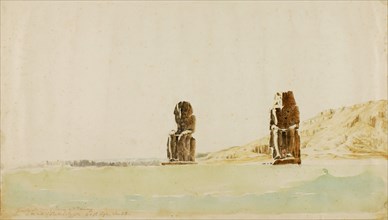 Statues at Memnon, Thebes, n.d.