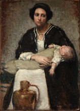 Mother and Sleeping Baby, 1911.