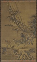 Zhong Kui and Demons Crossing a Bridge, 15th century.
