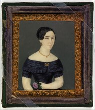 Dama de la familia Canals (Lady of the Canals Family), ca. 1840. Attributed to Goyena family.