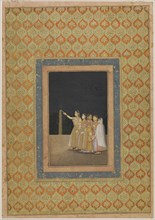Court Ladies Playing with Fireworks, ca. 1740. Attributed to Muhammad Afzal.