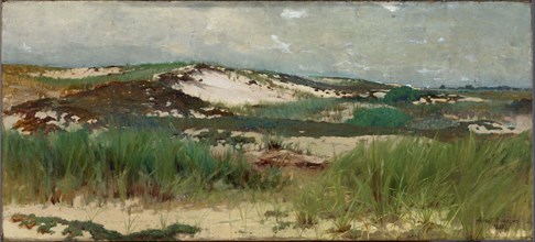 Nantucket Sand Dune, ca. 1890. Formerly attributed to Abbott Handerson Thayer, born Boston, MA 1849-died Dublin, NH 1921.