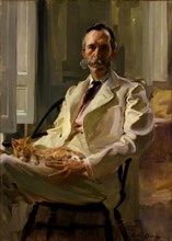 Man with the Cat (Henry Sturgis Drinker), 1898.