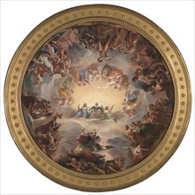 Study for the Apotheosis of Washington in the Rotunda of the United States Capitol Building, ca. 1859-1862.