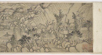 Houses at the waterside, 17th century. Formerly attributed to Cao Zhibo.