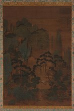 Fishing Boats among Mountains and Streams, 16th century. Formerly attributed to Guan Tong.