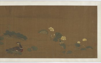 Flowers, ducks, and quail, 17th century. Formerly attributed to Huang Jubao.
