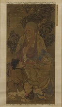 Ajita, the Fifteenth Venerable Luohan, 1345. Formerly attributed to Wang Jianji.