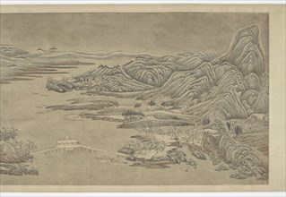 Snow Clearing on Mountains and Rivers, after Wang Wei, 16th-17th century. Formerly attributed to Zhao Yuan.
