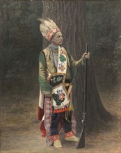 White Man in Chippewa Costume, late 19th-early 20th century.