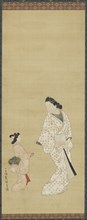 Yujo and a girl, 1688-1697.