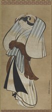Yujo doing her hair, (18th century?).