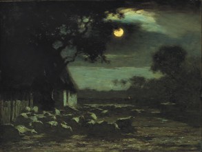Sheepyard, Moonlight, 1906.