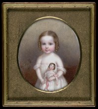 Little Girl with Doll, ca. 1854.