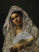 Spanish Dancer Wearing a Lace Mantilla, 1873.