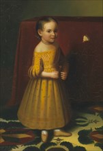 Portrait of a Young Girl with Rose and Butterfly, ca. 1838.
