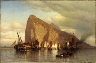 Clearing Storm at Gibraltar, ca. 1860.