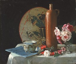 Still Life with Fan and Roses, 1874.