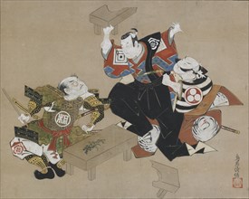 The Actors Ichikawa Danjuro II as Soga no Goro and Ogawa Zengoro as Kudo Suketsune, ca. 1715.