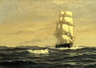 Sailing Ship--off Coast of Maine, 1876.