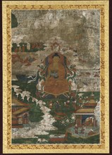 Sakyamuni enthroned; and biographical scenes, 18th century.