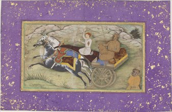 Sultan Salim in a Carriage, ca. 1603.