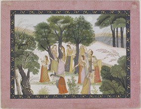 The Gopis Search for Krishna from a Bhagavata Purana, ca. 1780.