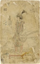 Emperor Jahangir holding an orb, early 18th century.